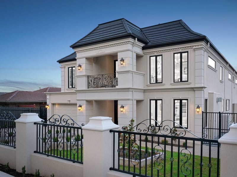 Happy family in their new home